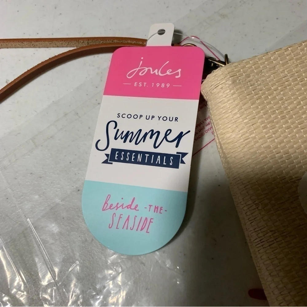 New Joules Oops A Daisy Summer Cosmetic Bag Brown BNWT